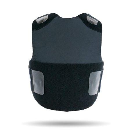 GEN II FEMALE CONCEALABLE PLATE CARRIER - Back view - Black color
