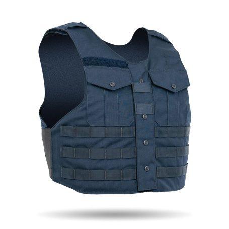 UNIFORM SHIRT OUTER CARRIER ZIPPER FRONT OPENING - Angled view